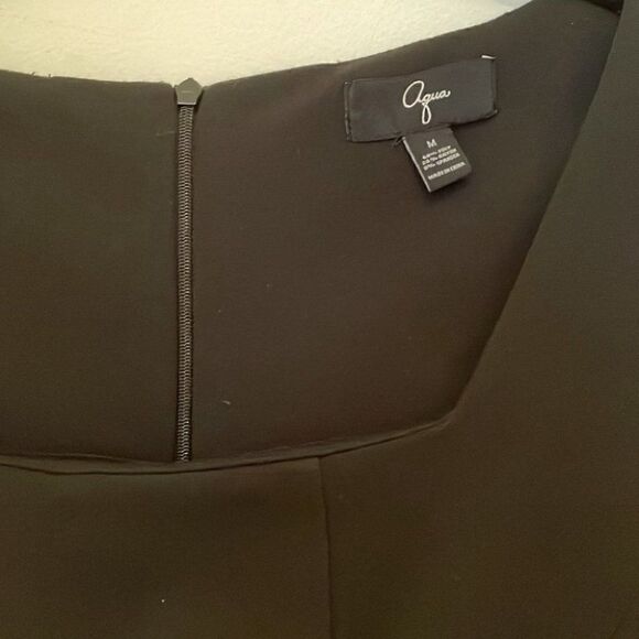 Aqua Black Square Neck Dress - Picture 2 of 5